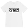 armin van buuren black logo V-Neck Tee