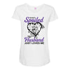 i'm not spoiled my husband just loves me Maternity Scoop Neck T-shirt