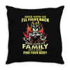 mess with me i'll fight back Throw Pillow