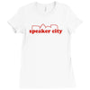 speaker city Ladies Fitted T-Shirt