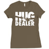 hug dealer love Ladies Fitted T-Shirt
