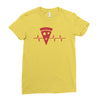 pizza is life Ladies Fitted T-Shirt