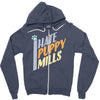 i hate puppy mills Zipper Hoodie