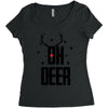 oh deer Women's Triblend Scoop T-shirt