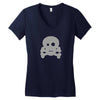 Skull Ghost Women's V-Neck T-Shirt