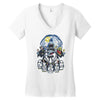 penguin time Women's V-Neck T-Shirt