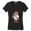 bearly awake Women's V-Neck T-Shirt