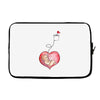Mom and Baby are Connected to the Heart Laptop sleeve