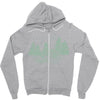 Camping Green Zipper Hoodie