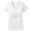 auto correct shut Women's V-Neck T-Shirt