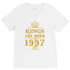 kings are born in 1997 V-Neck Tee