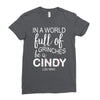 in a world full of grinches be a cindy lou who Ladies Fitted T-Shirt