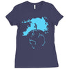 water planet global warming world ocean banksy nature graphic Ladies Fitted T-Shirt