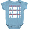 bbt knock knock penny Baby Bodysuit