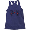 cute love robots Racerback Tank