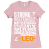 Strong Independent Motivated Leo Ladies Fitted T-Shirt