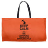 keep calm and be supercalifragilisticexpialidocious t shirt mary poppi Weekender Totes