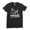 frankensolo meets the wook man Ladies Fitted T-Shirt