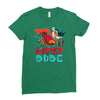 super dude Ladies Fitted T-Shirt