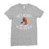 she's beauty she' grace t shirt chicken farm Ladies Fitted T-Shirt