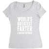 World's Greatest Farter I Mean Father Women's Triblend Scoop T-shirt
