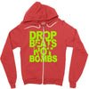 dub step drop beats not bombs black light skrillex ink hiphop dance Zipper Hoodie