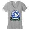 camping for life;Husband and wife Women's V-Neck T-Shirt