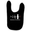 funny darwin evolution of humanity military army warfare Baby Bibs