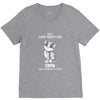 all i care about are cats and like 3 people V-Neck Tee