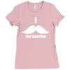 mustache (3) Ladies Fitted T-Shirt