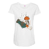 the falling italian Maternity Scoop Neck T-shirt