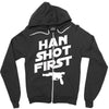han shot first Zipper Hoodie