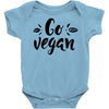 go vegan 2 Baby Bodysuit