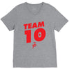 team 10 red V-Neck Tee