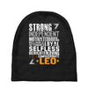 Strong Independent Motivated Leo Baby Beanies