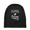 all i need is coffee sciossors Baby Beanies