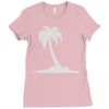 palm tree Ladies Fitted T-Shirt