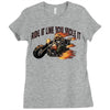 ride it like you stole it Ladies Fitted T-Shirt