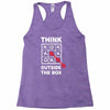 think outside the box Racerback Tank