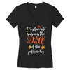 my favorite season is the fall of the patriarchy Women's V-Neck T-Shirt