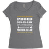 im a proud son in law Women's Triblend Scoop T-shirt
