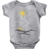 on the top (mountain) Baby Onesie