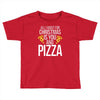 all i want for christmas is you and pizz Toddler T-shirt
