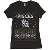 pisces christmas ugly sweater Ladies Fitted T-Shirt