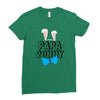 papa bunny Ladies Fitted T-Shirt