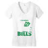 my husky is in charge! Women's V-Neck T-Shirt