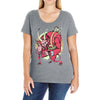 krampus (blood red) Ladies Curvy T-Shirt