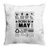 Born In May Throw Pillow