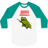 hippity hoppity get off my property 3/4 Sleeve Shirt