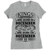 Real Kings Are Born On December 10 Ladies Fitted T-Shirt